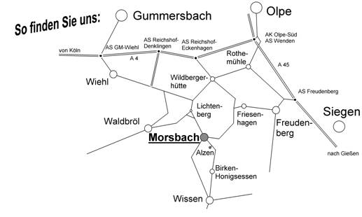 Skizze Region Morsbach